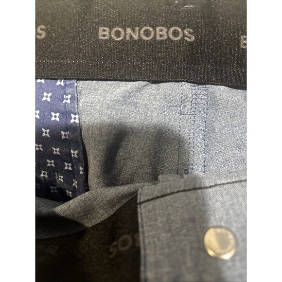 Bonobos Golf Performance Link Standard Fit 9" Shorts Downpour Heather Blue 36 - Picture 13 of 16